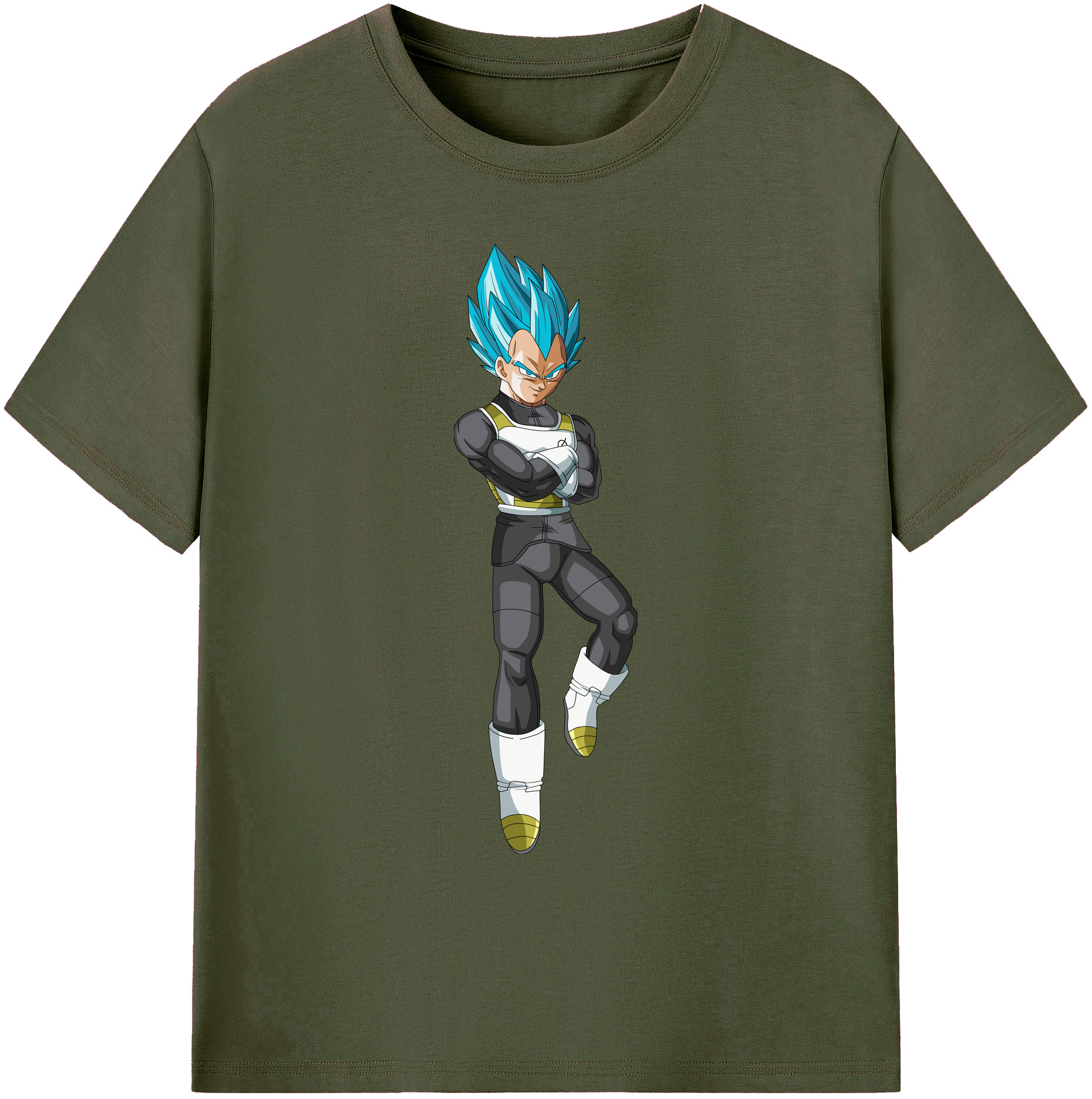 （画像用） ドラゴンボール ベジータ四世（Bejīta Yonsei）DRAGON BALL Vegeta IV 綿100％ メンズ半袖Tシャツ｜肌触りやわらか＆通気性